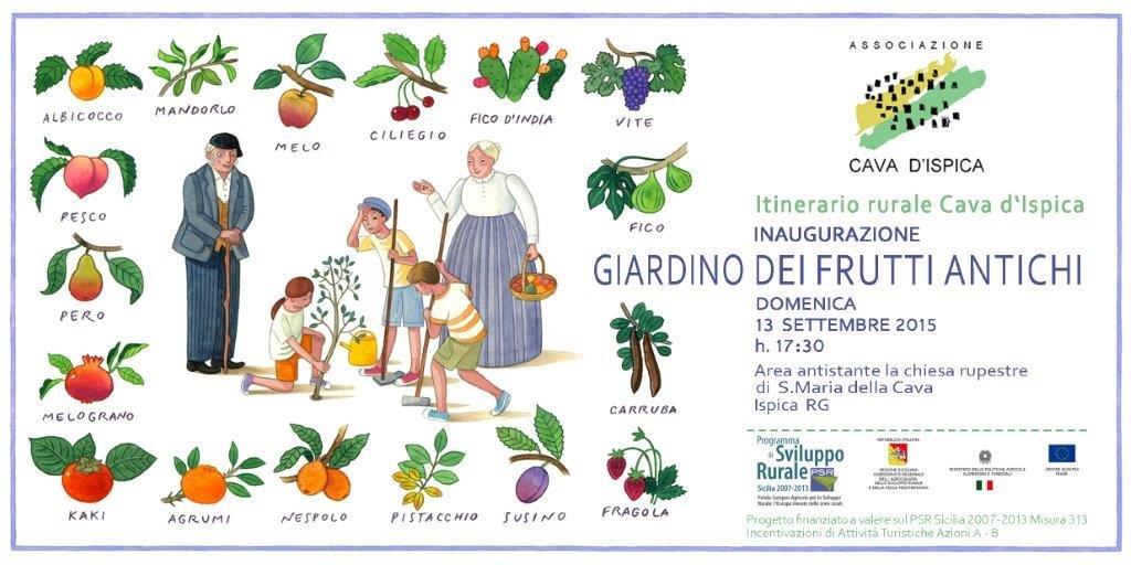 Invito GIARDINO frutti antichi Associazione Cava d'Ispica